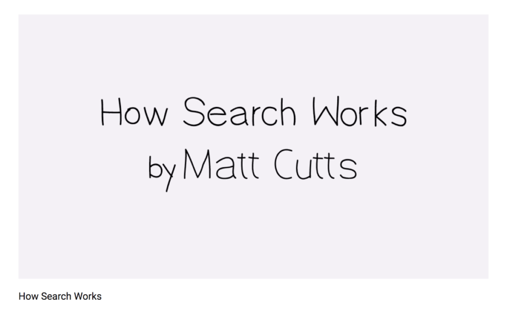 πώς λειτουργει η αναζήτηση της google-how search works
